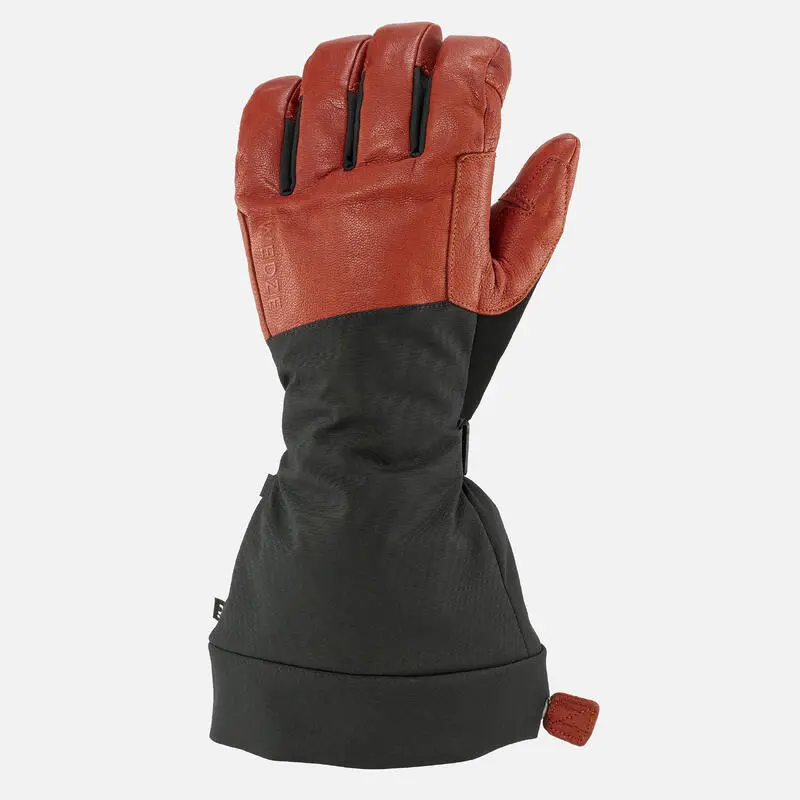 WEDZE GUANTES DE ESQUÍ FREERIDE ADULTO CÁLIDOS IMPERMEABLES Y LARGOS - 900 MARRÓN NEGRO - Imagen 5