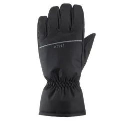 Guantes Térmicos De Esquí Y Nieve Impermeables Adulto Wedze Ski-P GL 100 Negro