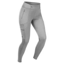 Forclaz LEGGINGS DE TREKKING Y VIAJE RESISTENTES - TRAVEL 500 - GRIS CLARO - MUJER