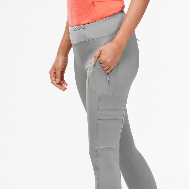 Forclaz LEGGINGS DE TREKKING Y VIAJE RESISTENTES - TRAVEL 500 - GRIS CLARO - MUJER - Imagen 5