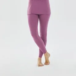 WEDZE Leggins Térmicos De Esquí Y Nieve Lana Merina Mujer BL 900 Violeta