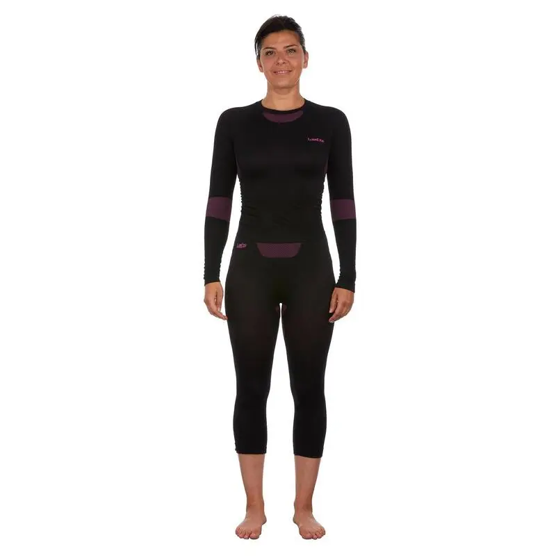 Leggins Térmicos De Esquí Y Nieve Mujer Wedze Ski 580 Negro - Imagen 3