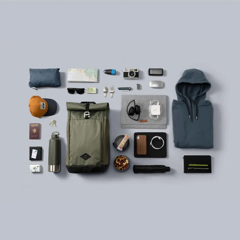 Mochila De Montaña Y Trekking 32L Quechua Escape 500 Rolltop. Equipaje De Mano - Imagen 2