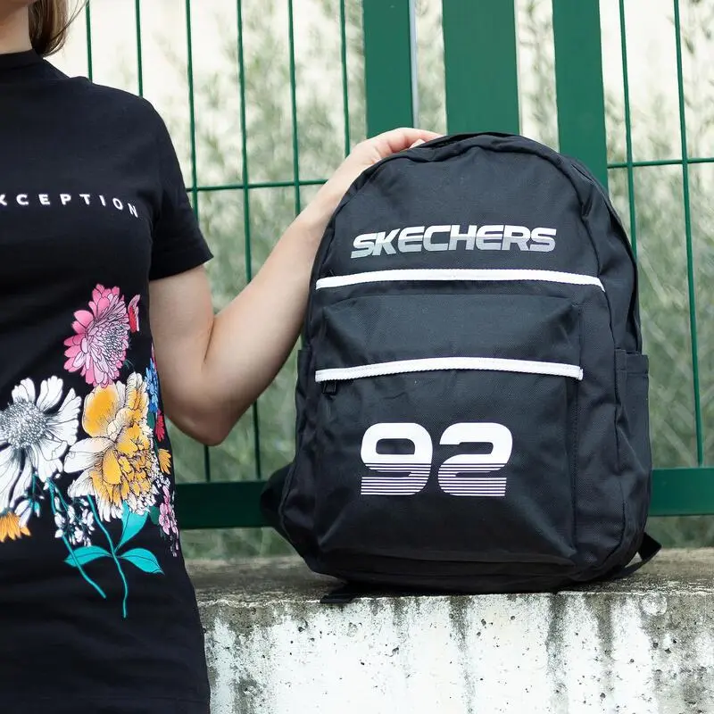 Mochila Senderismo SKECHERS 17,6L Downtown Color Negro - Imagen 5
