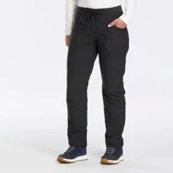 Pantalón De Montaña Y Nieve Mujer Quechua SH100 U-Warm Negro