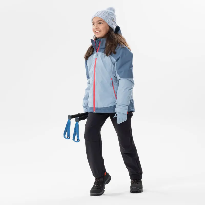 Pantalón De Montaña Y Trekking Cálido Niños 7-15 Años Quechua SH500 X-WARM Negro - Imagen 3