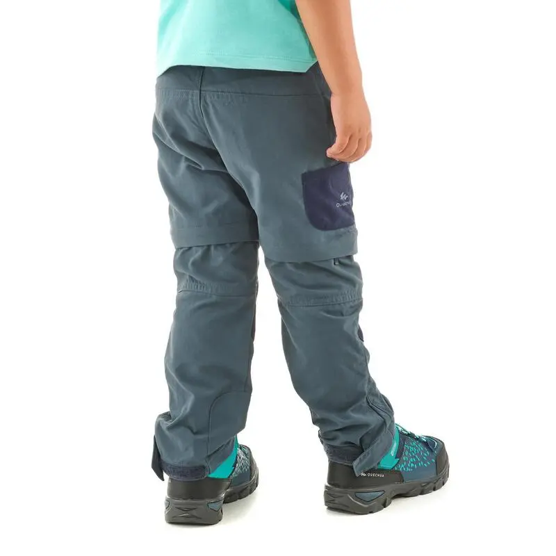 Quechua Pantalón De Montaña Y Trekking Desmontable Niños 2-6 Años MH500 Gris - Imagen 2