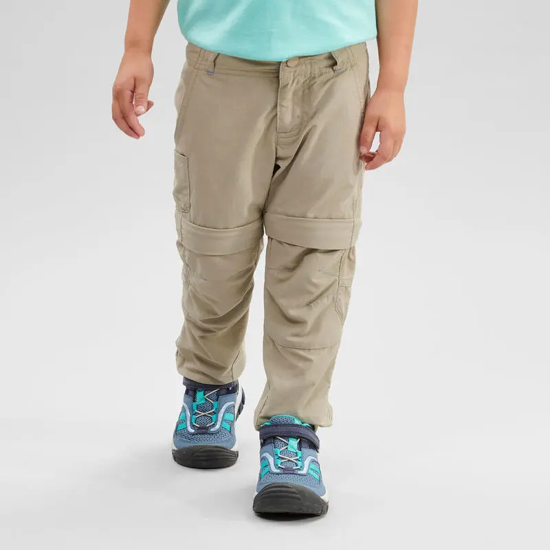 Quechua Pantalón De Montaña Y Trekking Desmontable Niños 2-6 Años MH500 Gris - Imagen 6