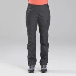 Pantalón De Montaña Y Trekking Mujer Forclaz Travel 100 Gris