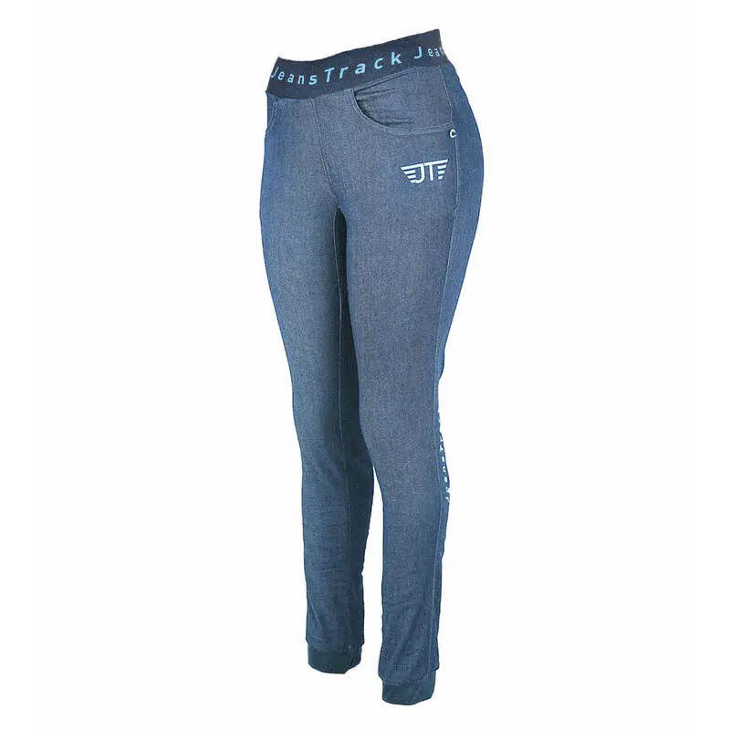 Pantalón Escalada Para Mujer Jeanstrack Dena Jeans Dirty Azul - Imagen 3