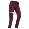 Quechua Pantalón Transformable De Senderismo Montaña - MH550 - Burdeos - Mujer