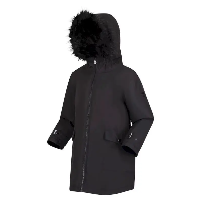 Regatta Parka Adelyn Para Niños/Niñas Negro - Imagen 3