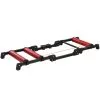 Rodillo De Entrenador De Bicicleta HOMCOM Rojo, Negro 146x55x10,5 Cm