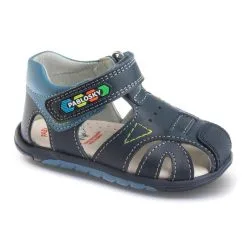 Sandalias De Marcha Deportiva De Piel De Bebé Niño PABLOSKY En Azul Marino