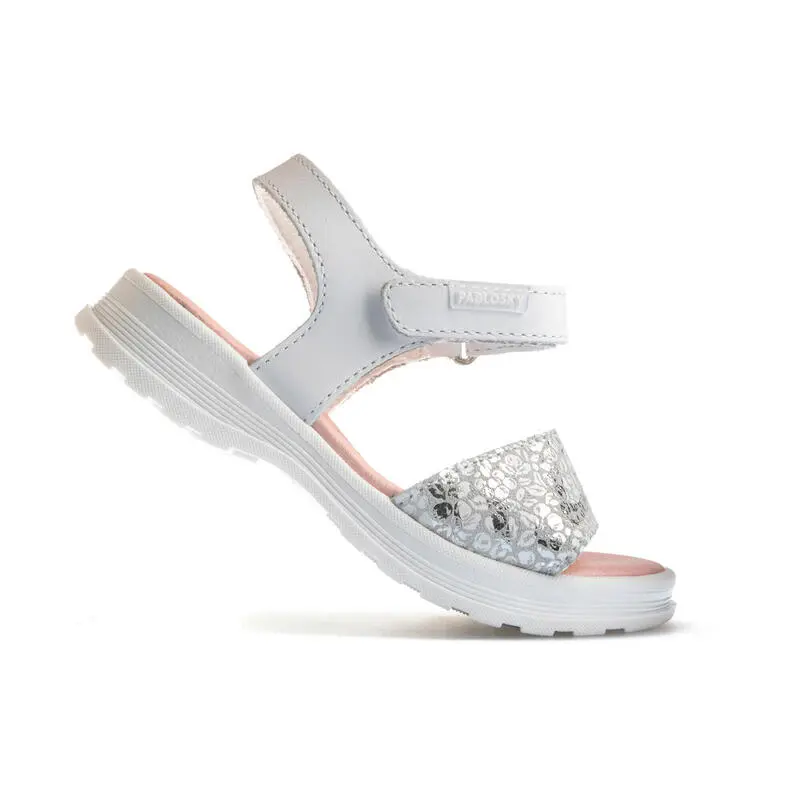 Sandalias De Marcha Deportiva De Piel De Niña PABLOSKY En Blanco - Imagen 5