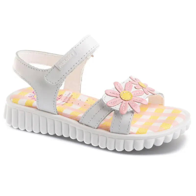 Sandalias De Marcha Deportiva De Piel De Niña PABLOSKY En Blanco - Imagen 6