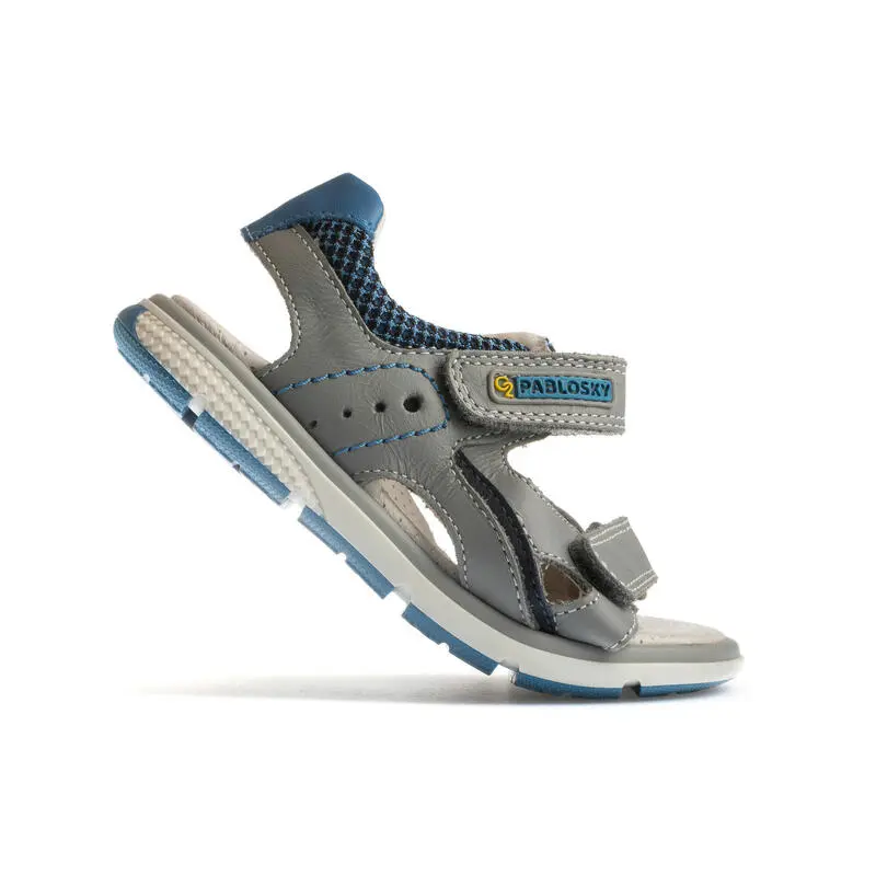 Sandalias De Marcha Deportiva De Piel De Niño PABLOSKY En Gris - Imagen 5