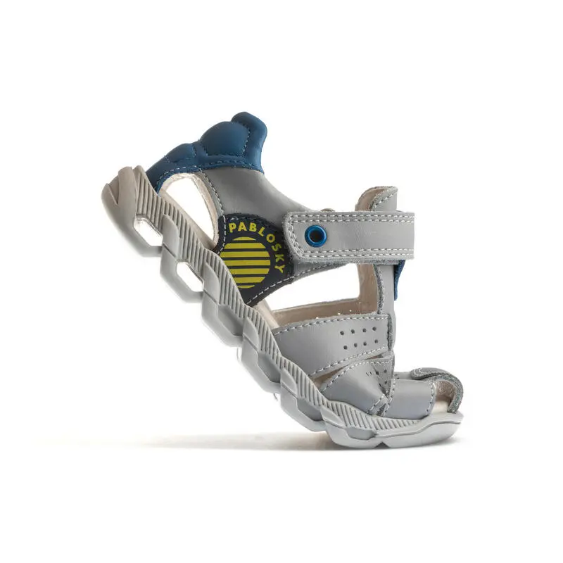 Sandalias De Marcha Deportiva De Piel De Niño PABLOSKY En Gris - Imagen 5