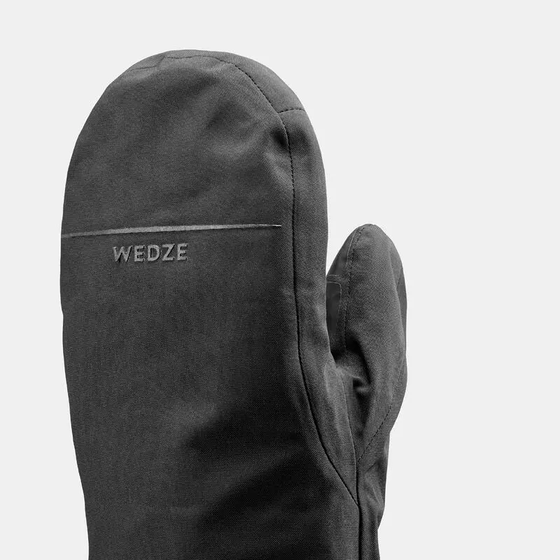 WEDZE SOBREGUANTES ESQUÍ ADULTO CÁLIDO IMPERMEABLE NEGROS - Imagen 5