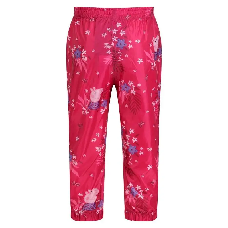 Regatta Sobrepantalones Pack It Diseño Floral Peppa Pig Para Niños/Niñas Rosa Fusión - Imagen 2