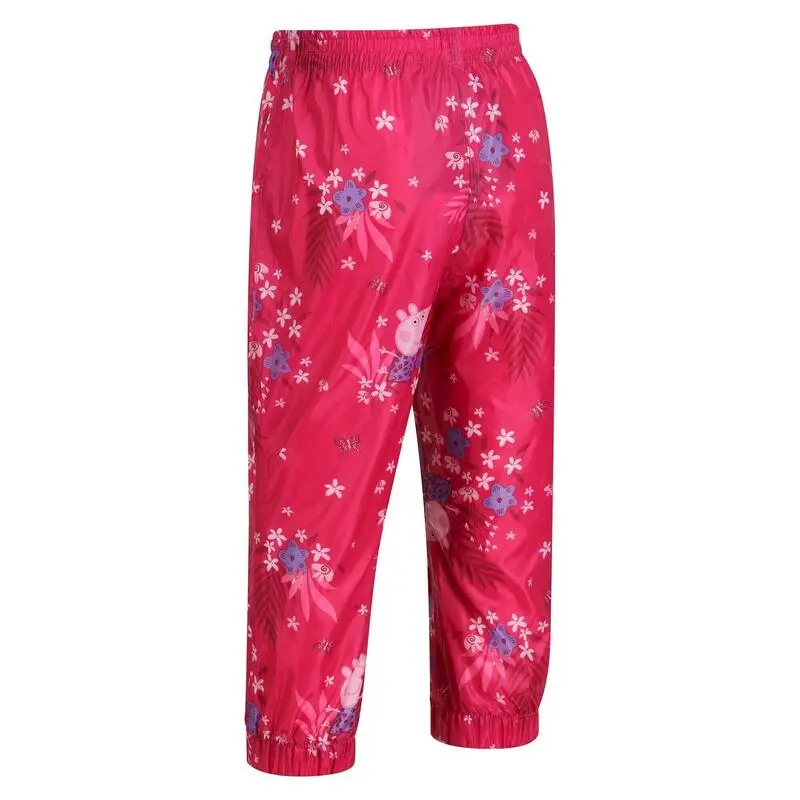 Regatta Sobrepantalones Pack It Diseño Floral Peppa Pig Para Niños/Niñas Rosa Fusión - Imagen 3