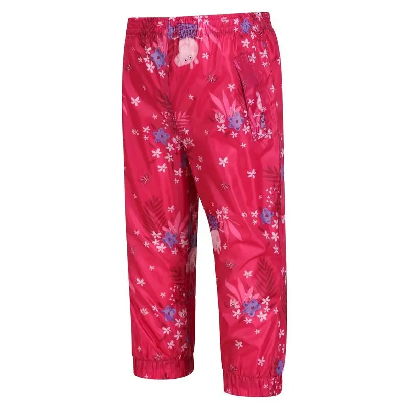 Regatta Sobrepantalones Pack It Diseño Floral Peppa Pig Para Niños/Niñas Rosa Fusión - Imagen 4