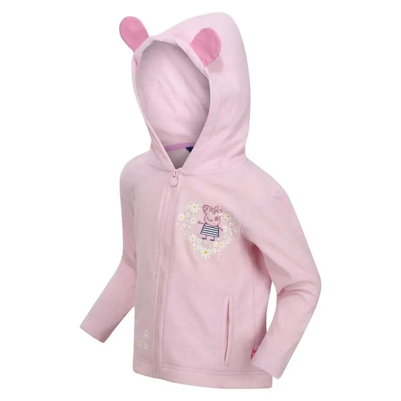 Regatta Sudadera Con Cremallera De Peppa Pig Floral De Polar Para Niños/Niñas Neblina - Imagen 4
