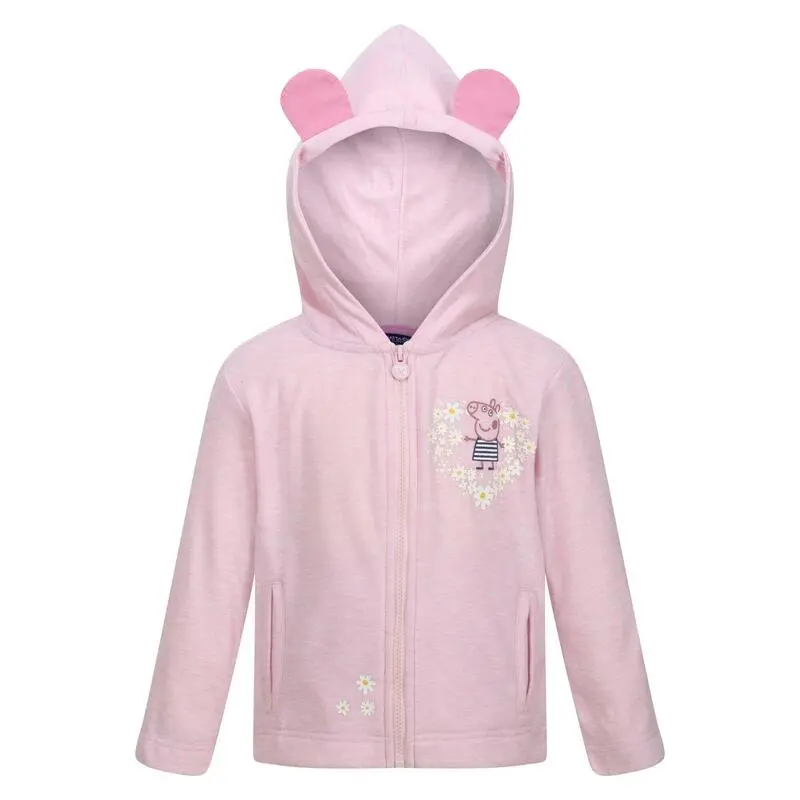 Regatta Sudadera Con Cremallera De Peppa Pig Floral De Polar Para Niños/Niñas Neblina