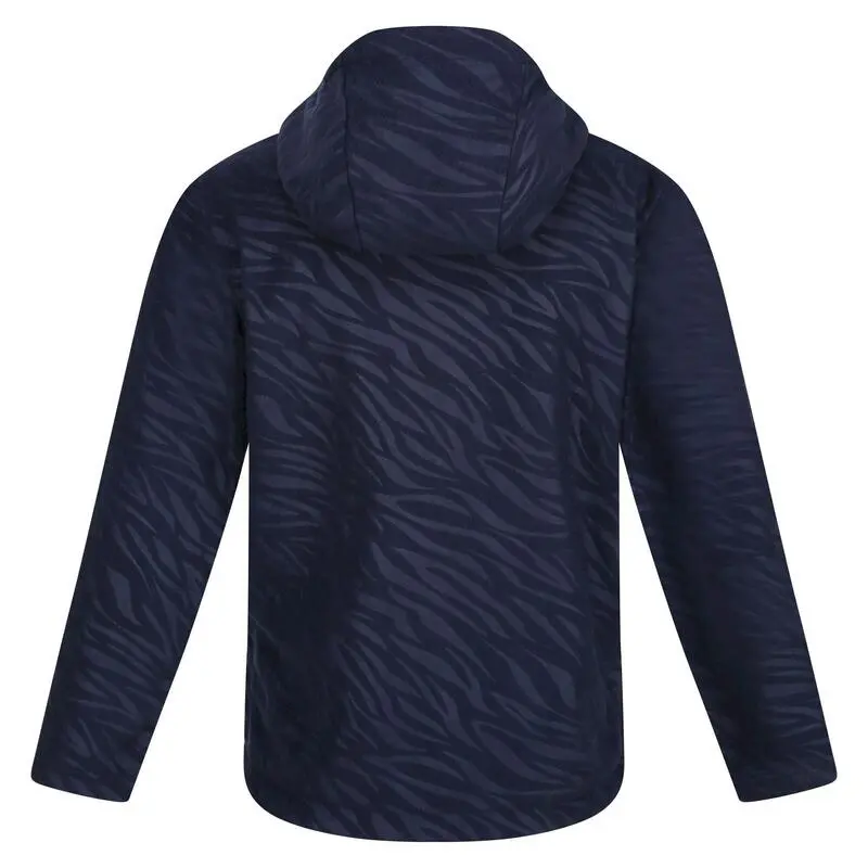 Regatta Sudadera Kalina Estampado De Cebra De Polar Para Niños/Niñas Marino - Imagen 2