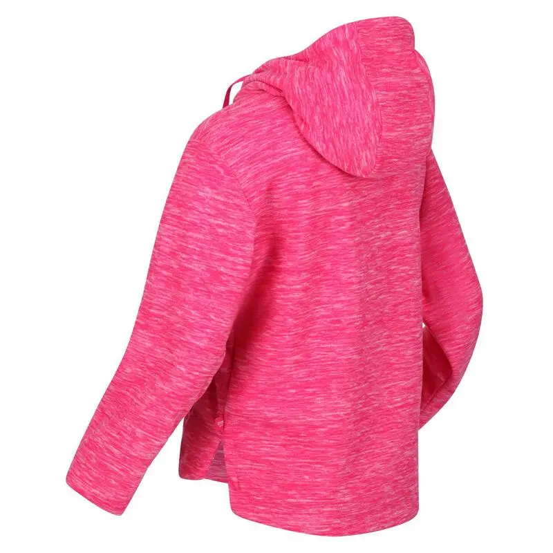 Regatta Sudadera Kalina Jaspeada De Polar Niñas Rosa Fusión - Imagen 3