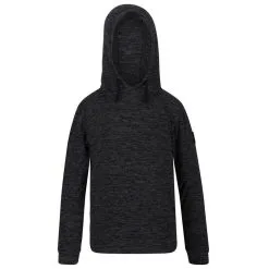 Regatta Sudadera Polar Ligera Kade Con Capucha Para Niños Niñas Gris Jaspeado Seal