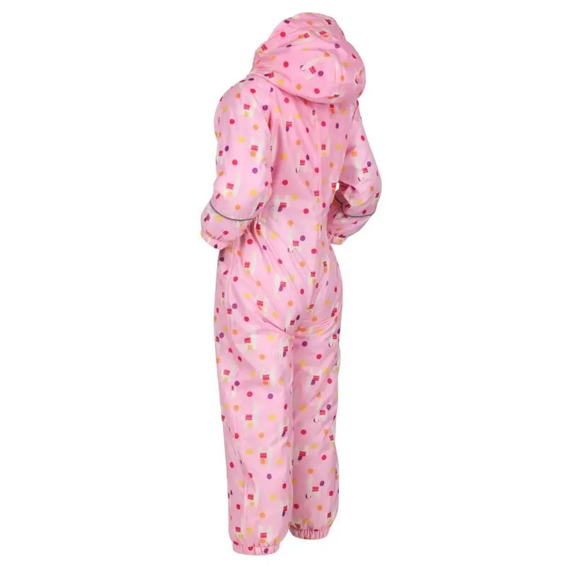 Regatta Traje Impermeable Splat II Impreso Para Niños/Niñas Lila Dulce - Imagen 3