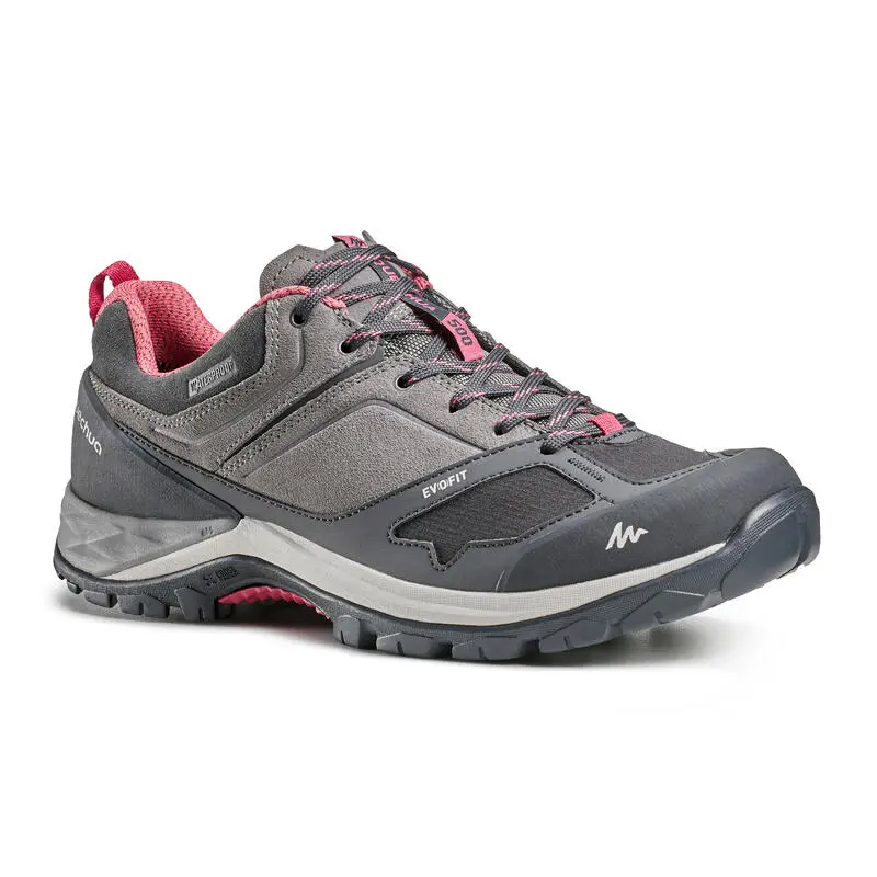 Zapatillas De Montaña Y Trekking Impermeables Mujer Quechua MH500 Gris
