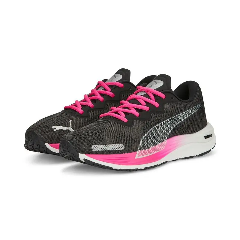 Puma Zapatillas De Running Mujer - Velocity Nitro 2 Fade Negro Y Rosa - Imagen 5