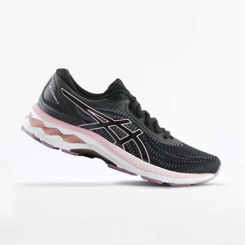 Zapatillas Running Asics Gel Superion 5 Mujer Negro Rosa