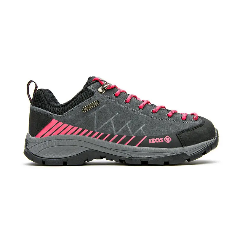 Zapatillas Trekking Unisex Izas Creta Gris Y Rosa
