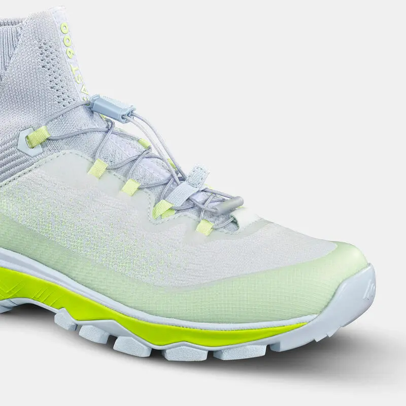 Zapatillas Ultra Ligeras De Montaña Y Trekking Mujer Quechua FH900 Gris - Imagen 4